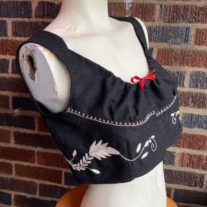 vintage folk style bodice